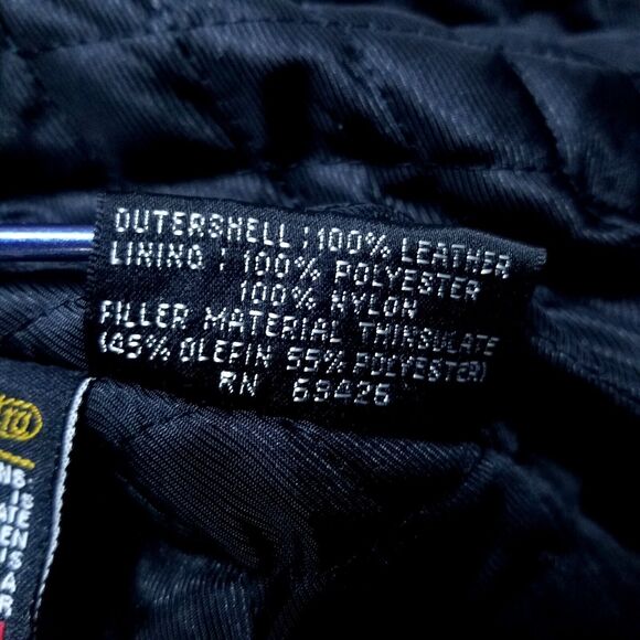 Wilsons M. Julian Leather Jacket Soft Mens Size L Black Cinch Belts Insulated - Picture 10 of 16